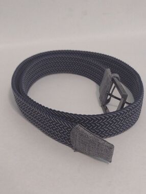 Cuater Men's Stretch Woven Navy And Gray Belt (J1020)